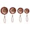 Hello Honey® Hammered Stainless Steel Scoops with Leather Tie Set